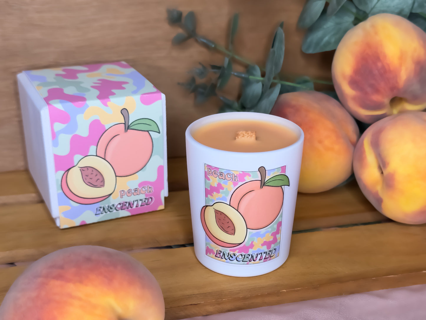 9cl Peach Candle
