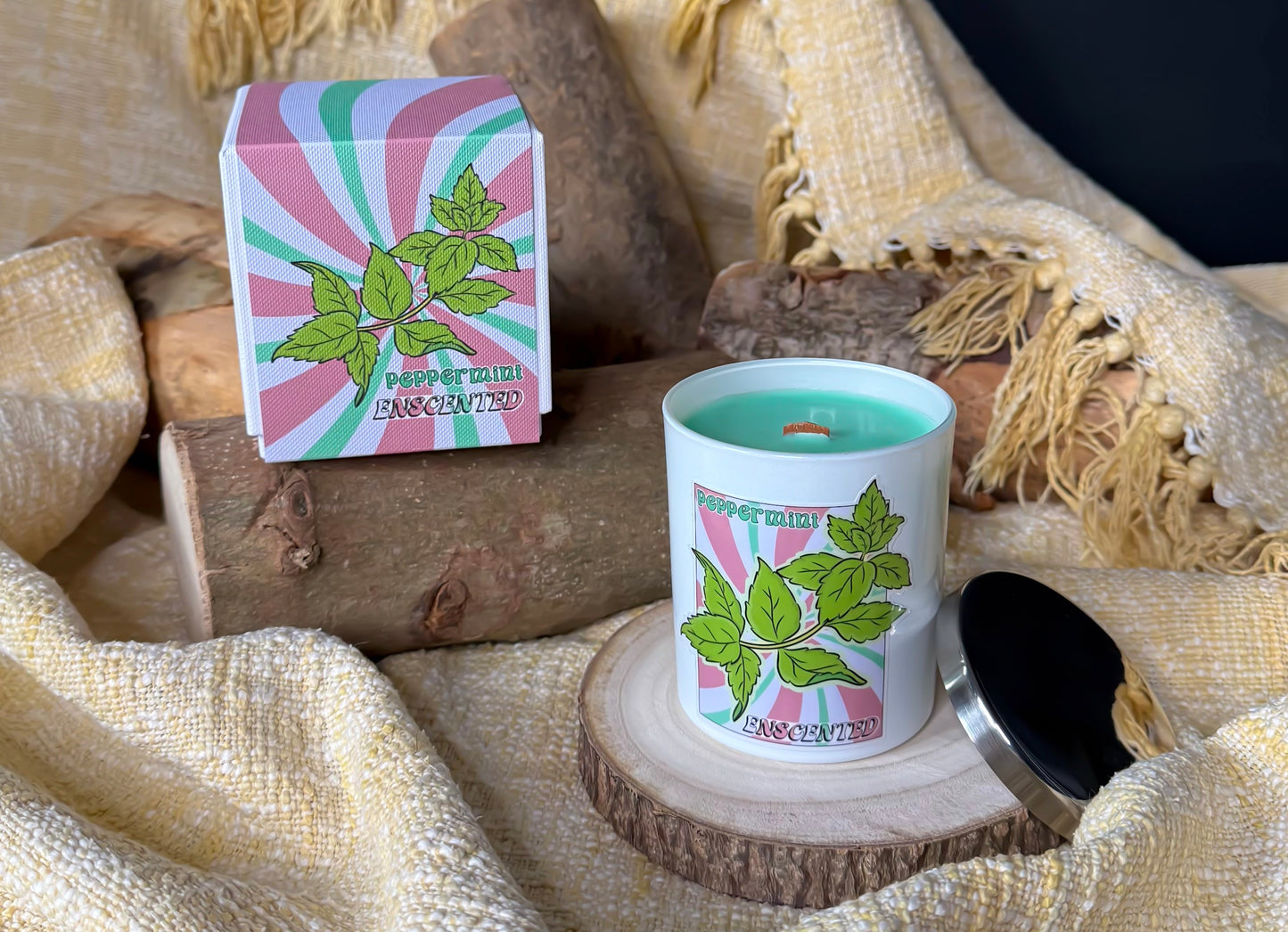 30cl Peppermint Candle